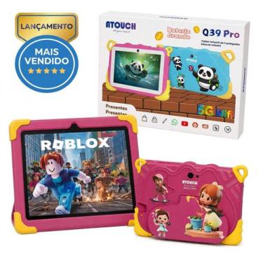 Imagem de Tablet Infantil Kids Rosa 128GB/6GB Ram Capa protetora e brindes e Ace