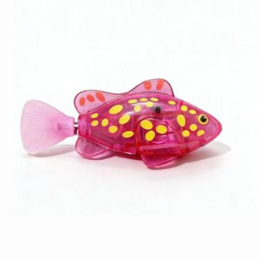 Imagem de Peixe Palhaço Robótico Elétrico Fotossensível Para Decoração De Aquári