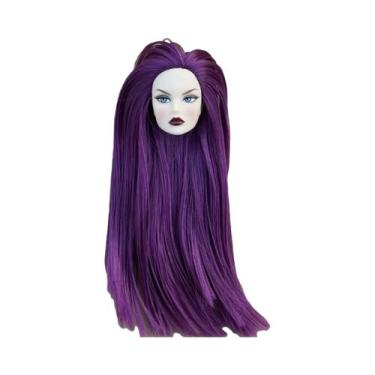 Imagem de Cabeças De Boneca Poppy Feminina 1/6 Com Cabelo Cor De Doce E Corpo De