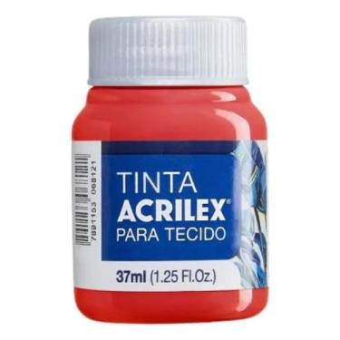 Imagem de Tinta Tecido Fosca 37ml Vermelho Fogo Acrilex