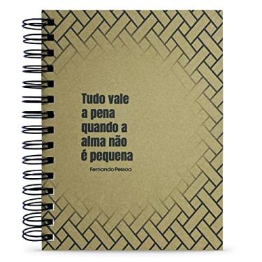 Imagem de Caderno Fernando Pessoa "Vale a Pena" 125 Fls. A5 Capa Dura