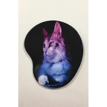 Imagem de Mouse Pad Ergonômico Gota - Gatinho Neon