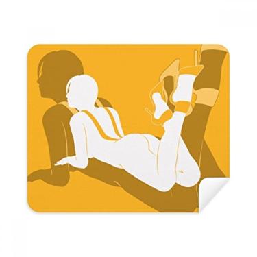 Imagem de Pano de limpeza para mulheres, horizontal, 2 peças, tecido de camurça