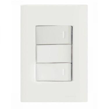Imagem de Conjunto 4x2 com 2 Interruptores Simples 10A 250V Tramontina