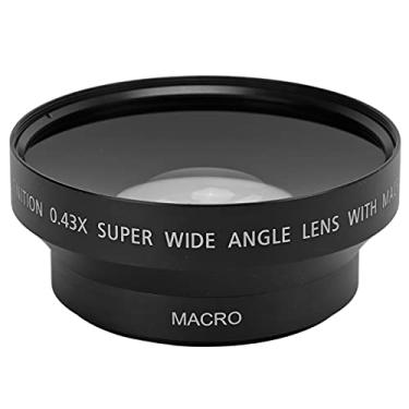 Imagem de Vbestlife Lente grande angular de 62 mm, lente grande angular universal compatível com liga de lente de abertura de filtro de 62 mm e lente de vidro óptico com bolsa de armazenamento aplicável para filtro de 82 mm