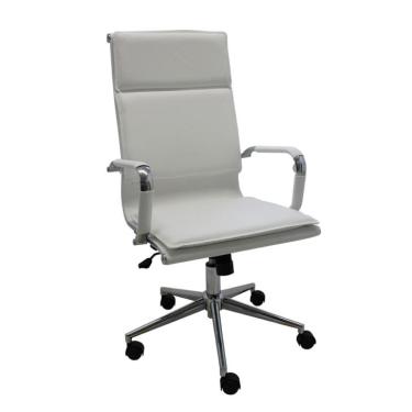 Imagem de Cadeira de Escritório Diretor Valencia Estofada Branca