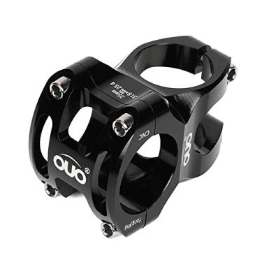 Imagem de Hastes de guidão de bicicleta 35 mm liga de alumínio CNC ultraleve oco guidão curto elevador para a maioria das bicicletas, bicicleta de estrada, MTB, BMX, Fixie Gear, ciclismo (preto)