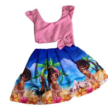 Vestido Infantil Tema Moana Baby Festa Roupa Luxo - IS STORE - Vestido para  Bebês - Magazine Luiza