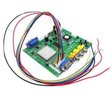 Imagem de Jahyshow Conversor de vídeo GBS8200 placa de módulo de relé de 1 canal CGA/EGA/YUV/RGB para VGA HD Arcade Jamma Game Video Converter Board 1 VGA Saída CRT PDP LCD Monitor GBS-8200