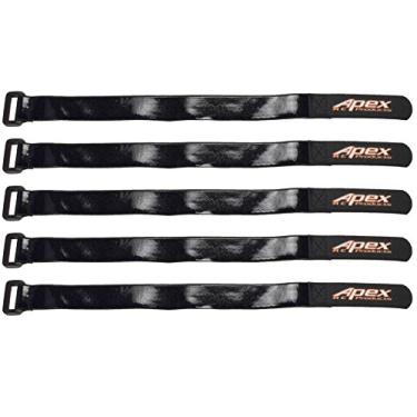 Imagem de Apex RC Products Pacote com 5 tiras de bateria emborrachadas HD 20 mm x 300 mm antiderrapante 3031