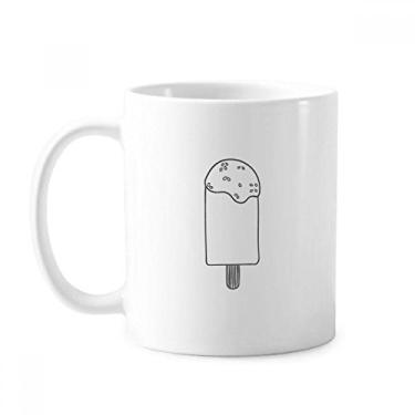 Imagem de Caneca de picolés de sorvete de gergelim de cerâmica xícara de porcelana de café louça
