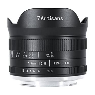 Imagem de 7artisans Lente fixa manual de olho de peixe 7,5 mm f2.8 Mark II APS-C olho de peixe grande angular para câmera Nikon Z mirrorless Z6 Z7 Z50