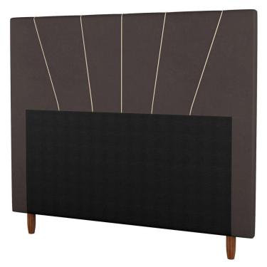 Imagem de Cabeceira Casal King Size 195cm Suede Marrom