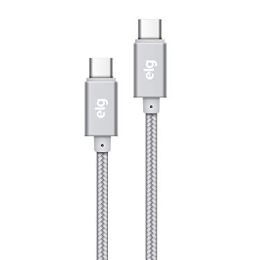 Imagem de Cabo USB de Nylon Reforçado Tipo-C Compatível com Dispositivos Apple 2m Prata - TC2TC2MBS ELG