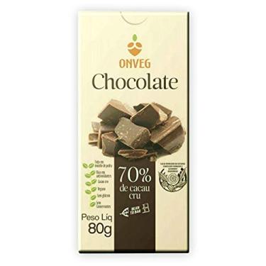 Imagem de Chocolate 70% Cacau Cru 80g – Onveg