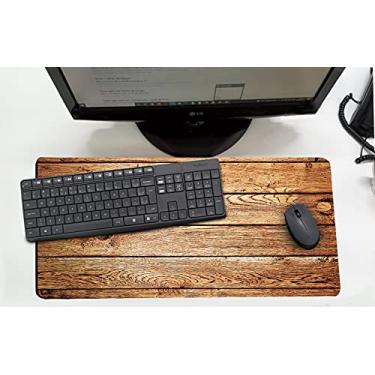 Imagem de Mouse Pad/Desk Pad Grande 30x70cm- Linha Office Madeira