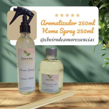Imagem de  Aromatizador (DIFUSOR DE VARETAS / HOME Spray - 250ml - CHEIRO DE AMO