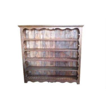 Imagem de Estante Rústica Parma Em Madeira De Demolição - Cód 1219 - Barrocarte