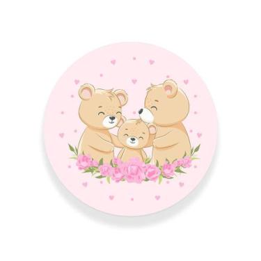 Imagem de Painel Decorativo Infantil Ursinho Rosa 100% Poliéster - PRESENTE-BRIN