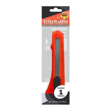 Imagem de Estilete Largo Vermelho - Jocar Office