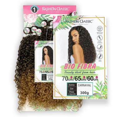 Imagem de Cabelo Cacheado Bio Fibra Carnaval 75cm 300g Fashion Classic - Fashion