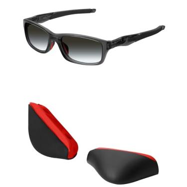 Imagem de Mryok Protetores de nariz de substituição para óculos Oakley Crosslink Pro Sweep Pitch, Almofadas de nariz com base rígida vermelha - ajuste europeu, One Size