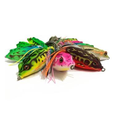 Imagem de Kit 10 Isca Artificial - Frog Sapo Anti Enrosco Sapinho Rã - Fisgar
