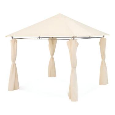 Imagem de Gazebo Taupe De Aco 300x300 Cm Para Jardim E Quintal Miami Bege Taupe 