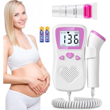 Imagem de Acessórios para monitor de batimentos cardíacos de bebê, monitor fetal com Doppler de gravidez, acessórios de gravidez para novas mães, uso doméstico H07