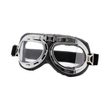Imagem de Óculos De Proteção Retrô Vintage Para Motociclistas: Proteção Ocular P