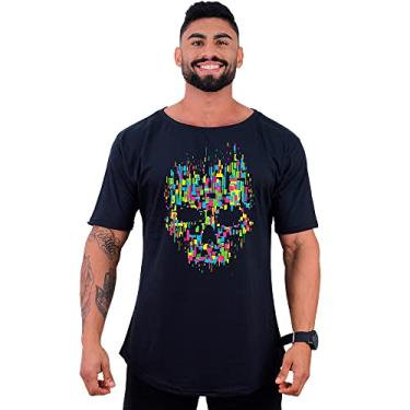 Imagem de Camiseta Morcegão Masculina MXD Conceito Estampas Diversas da Moda (G, Preto Caveira)