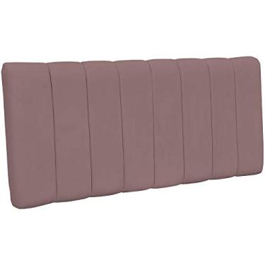 Imagem de Cabeceira Cama Box Painel Casal Queen 160 cm Dubai W01 Suede Rosê - Lyam Decor