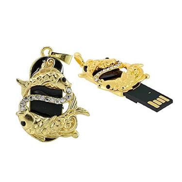 Imagem de Pen Drive USB 32GB Metal Doze Constelações Forma USB 2.0 Stick USB Memory Stick Data Storage Pen Drives Flash Disk USB Drive U Stick Pen Drive (Peixes)