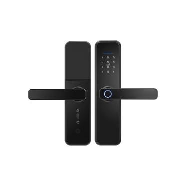 Imagem de TTlock App Bluetooth Wifi Fechadura biométrica com impressão digital Fechadura inteligente digital eletrônica funciona (cor: preto-4585) vision