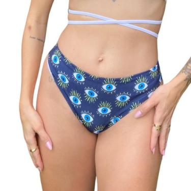 Imagem de Calcinha Bikini Avulso 2Em1 Semi Fio Escode Gordurinha Verão - Califór