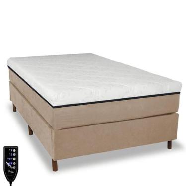 Imagem de Cama Box e Colchão Magnético Massageador - Therapy Life Basic, Bege, S