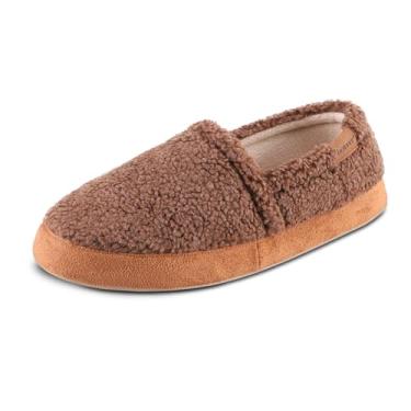 Imagem de Isotoner Chinelo masculino Berber Aspen fechado nas costas, conhaque, 13-14, Conhaque, 13-14