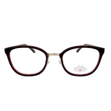 Imagem de Armação Lilica Ripilica Bordô E Dourado Vlr116A