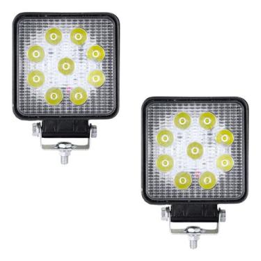 Imagem de Kit 2 Farol Milha Auxiliar Off Road Led Agrícola 27w Briwax