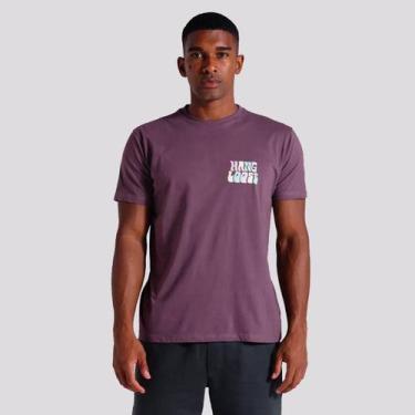 Imagem de Camiseta Hang Loose Hippie Roxa, G