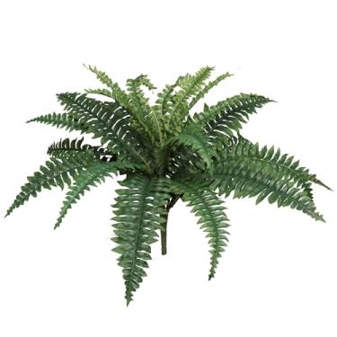 Imagem de Larksilk Plantas artificiais de samambaia Boston – planta de casa para uso externo ou interno, cesta suspensa ou plantador, 122 cm de diâmetro 48 frontes