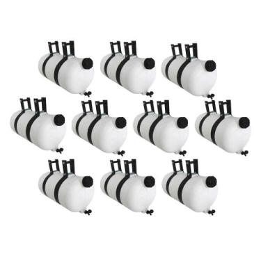 Imagem de Corote Barrica Agua Caminhão 26 Litros Branco C/Suporte 10un - Bepo