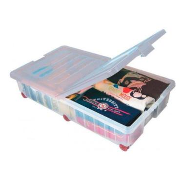 Imagem de Caixa Organizadora Transparente 45 Litros Or-12 São Bernardo