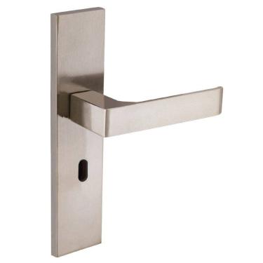 Imagem de Fechadura Interna Reta Espelho S40 Latonado Quadratta Aliança