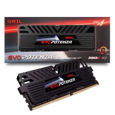 Imagem de Memória RAM Desktop DDR4 Geil Evo Potenza 8GB, 3200MHz, Black, GAPB48GB3200C16BSC