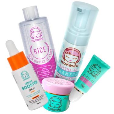 Imagem de Kit Skincare 5 Produtos Skincare Kokeshi Limpeza Hidratação