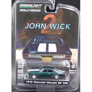 Imagem de 1970 Chevrolet Chevelle SS 396 John Wick Movie Chapter 2 (2017) Hollywood Series 18 1/64 Diecast Model Car by Greenlight 44780 F