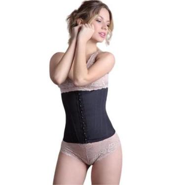 Imagem de Cinta Modeladora Com 15 Barbatanas New Form 60515, P, Preto