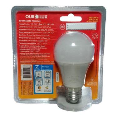 Imagem de Lampada Led Com Fotocélula Embutida 9W Bivolt Ourolux