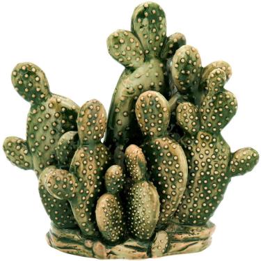 Imagem de ÁRIDOS ADORNO 27x28x12cm CERÂMICA VERDE CACTUS